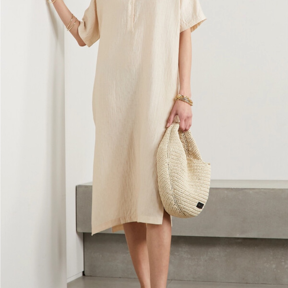 Anine Bing Cream Midi Dress